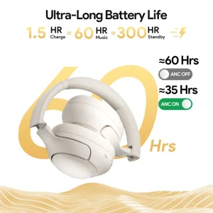 QCY H3 Bluetooth Noise Cancelling Headphones - Thumbnail Image 3