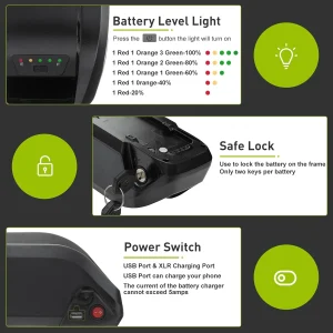 48V 20Ah Lithium Ion E-Bike Battery - Thumbnail Image 5