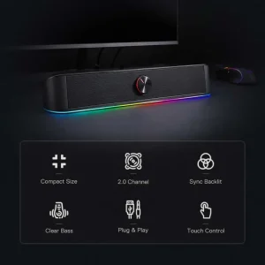 GS560 RGB USB Soundbar Speaker - Thumbnail Image 2