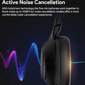 QCY H3 Bluetooth Noise Cancelling Headphones - Thumbnail Image 5