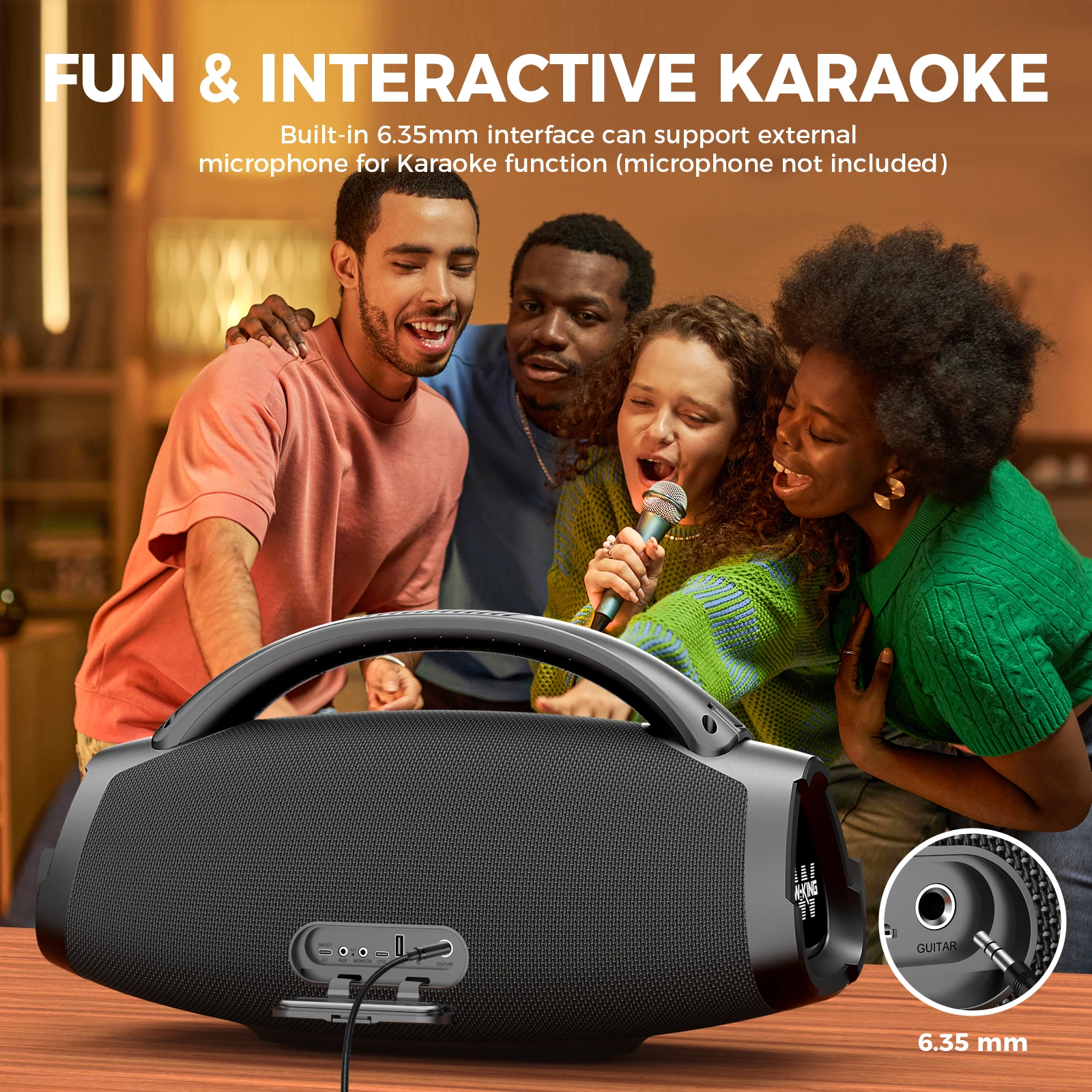 200W Bluetooth Waterproof Party Speaker - Image 3