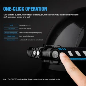 600LM Rechargeable Waterproof LED Headlamp - Thumbnail Image 5