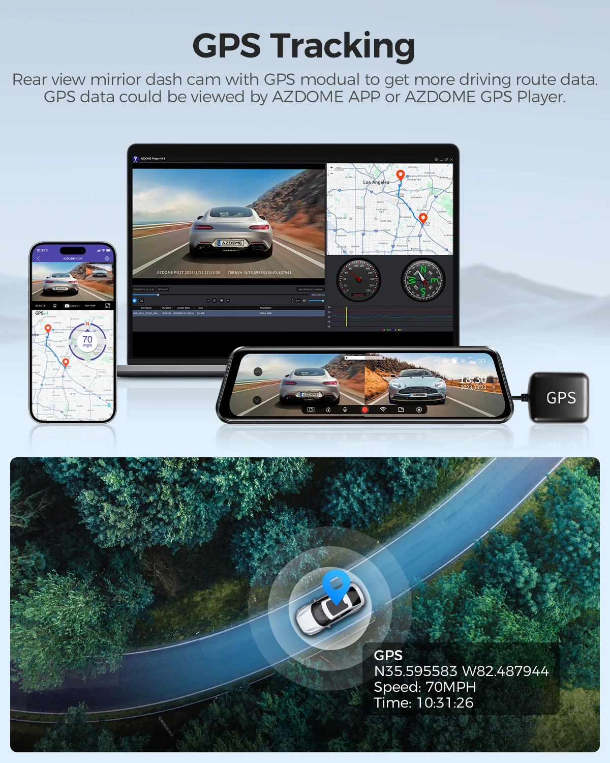 12" 4K WiFi Dual Dash Cam - Image 2