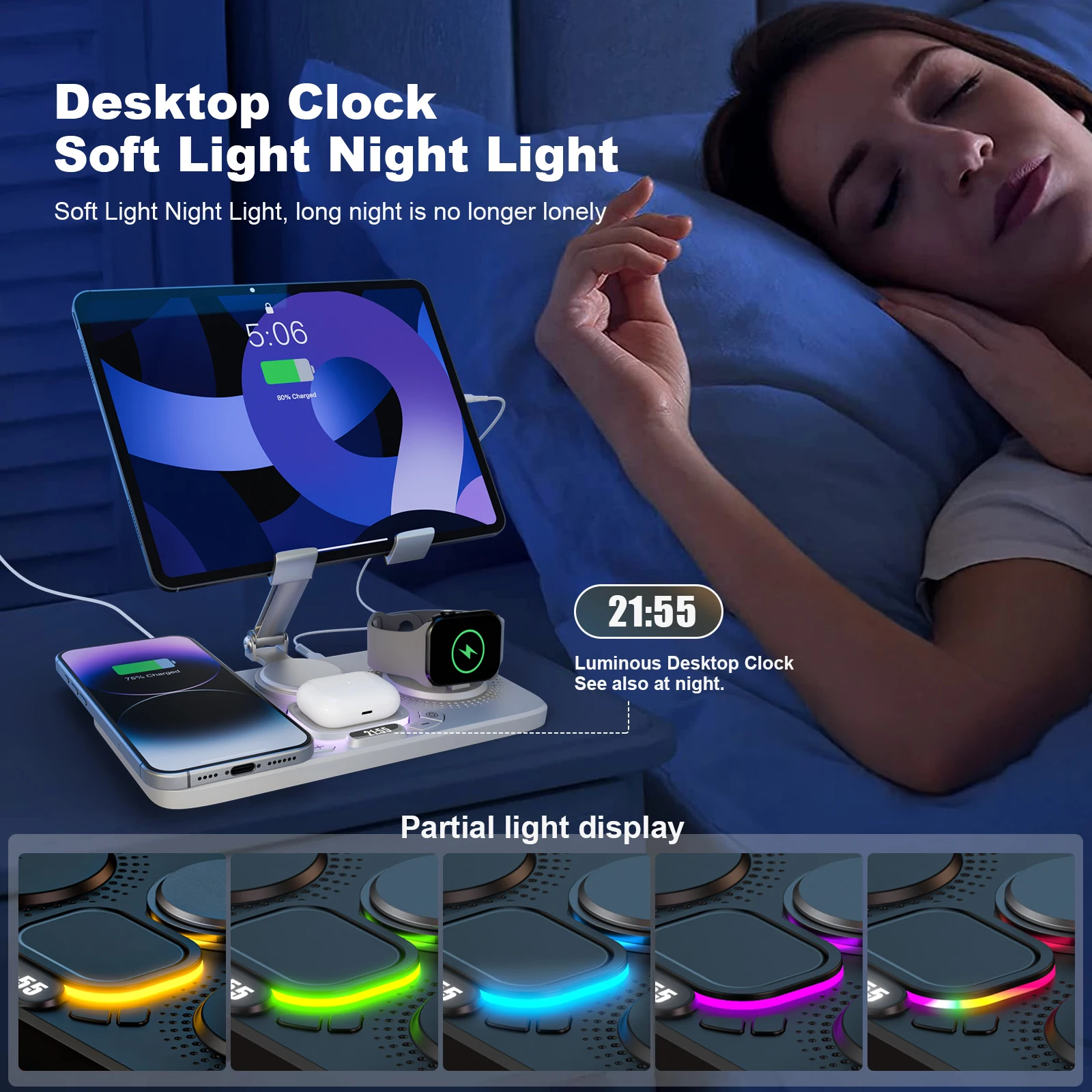 7-in-1 15W Wireless Charging Station - Image 6