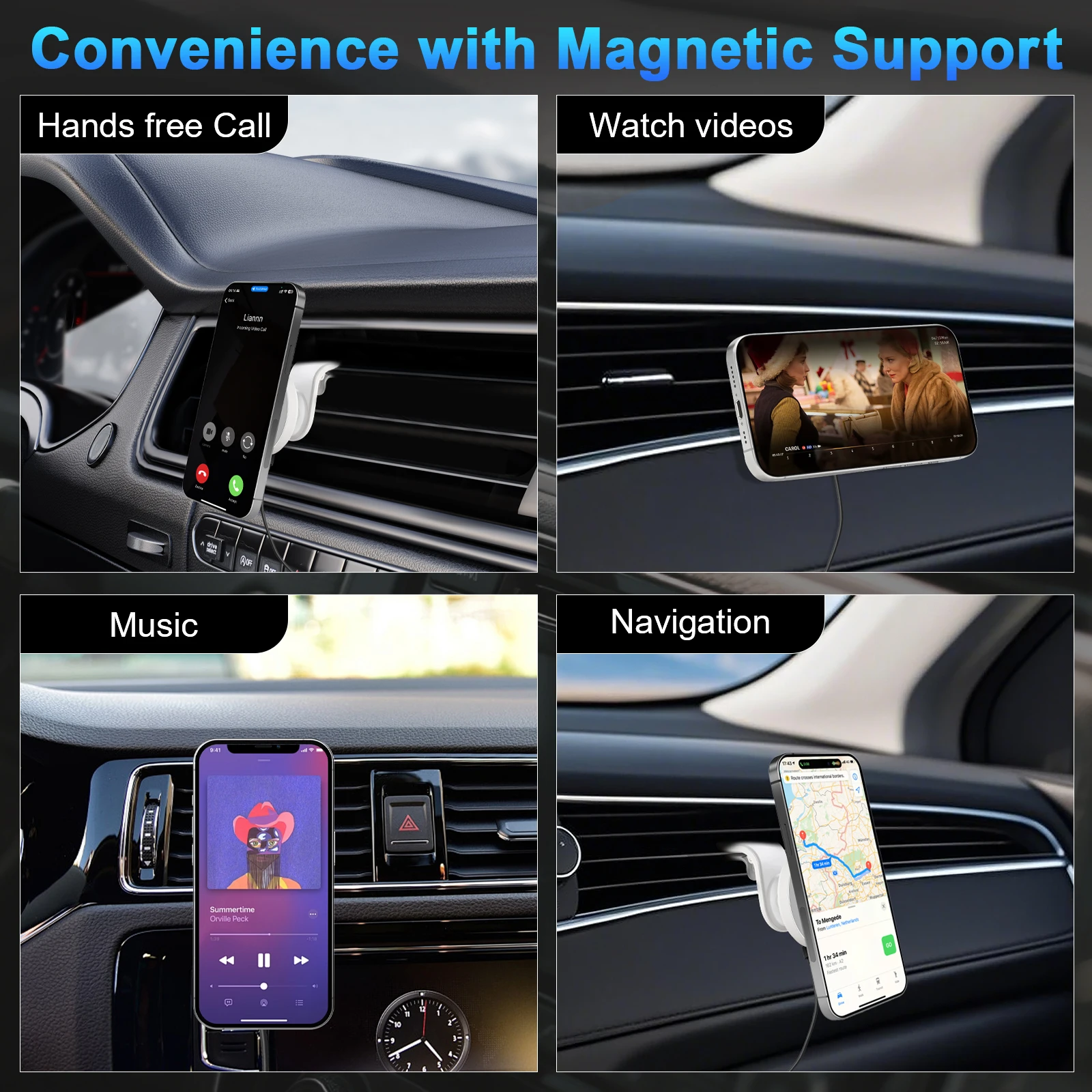 15W Magnetic Car Wireless Charger - Image 6