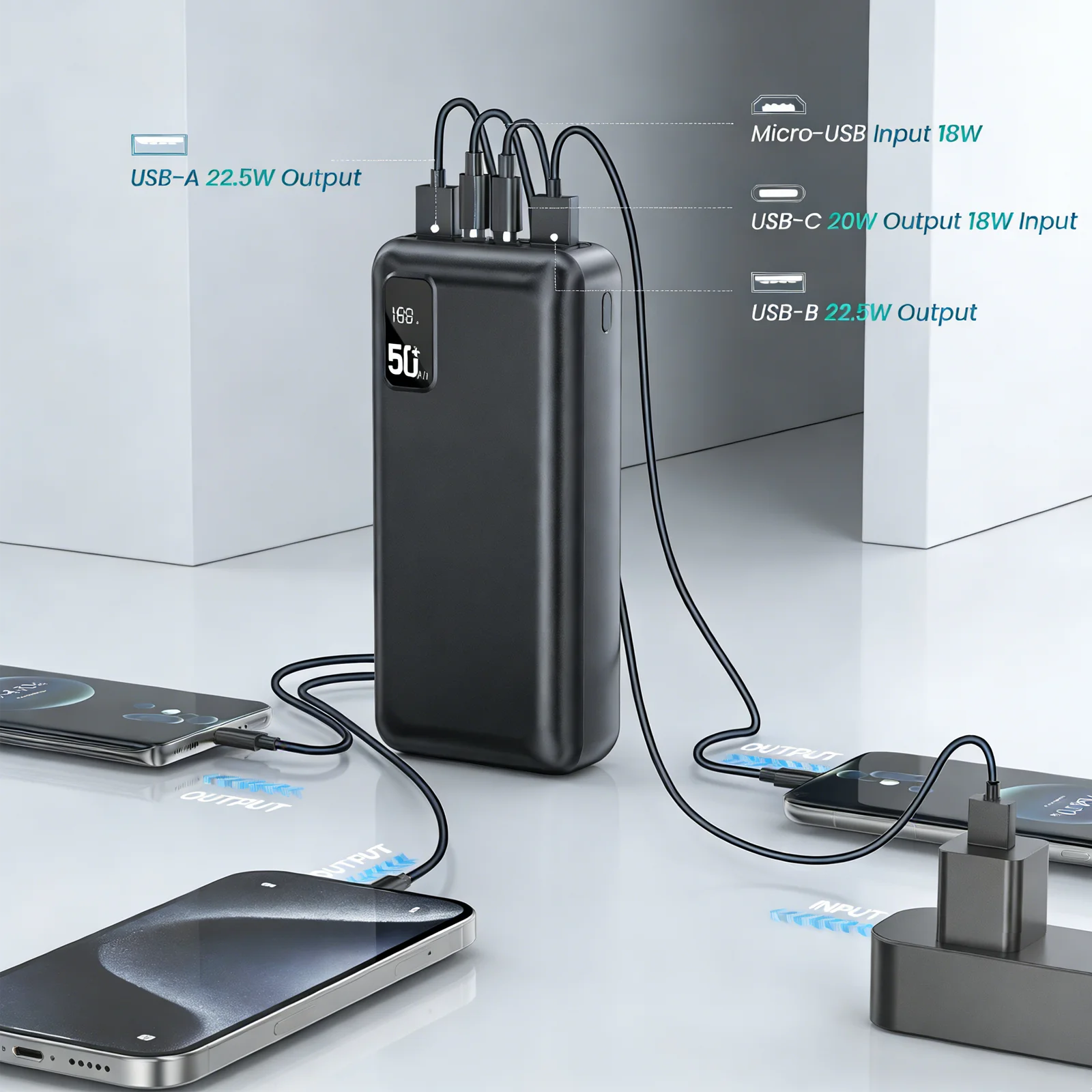 Power Bank 50000mAh 22.5W Fast Charging - Image 3