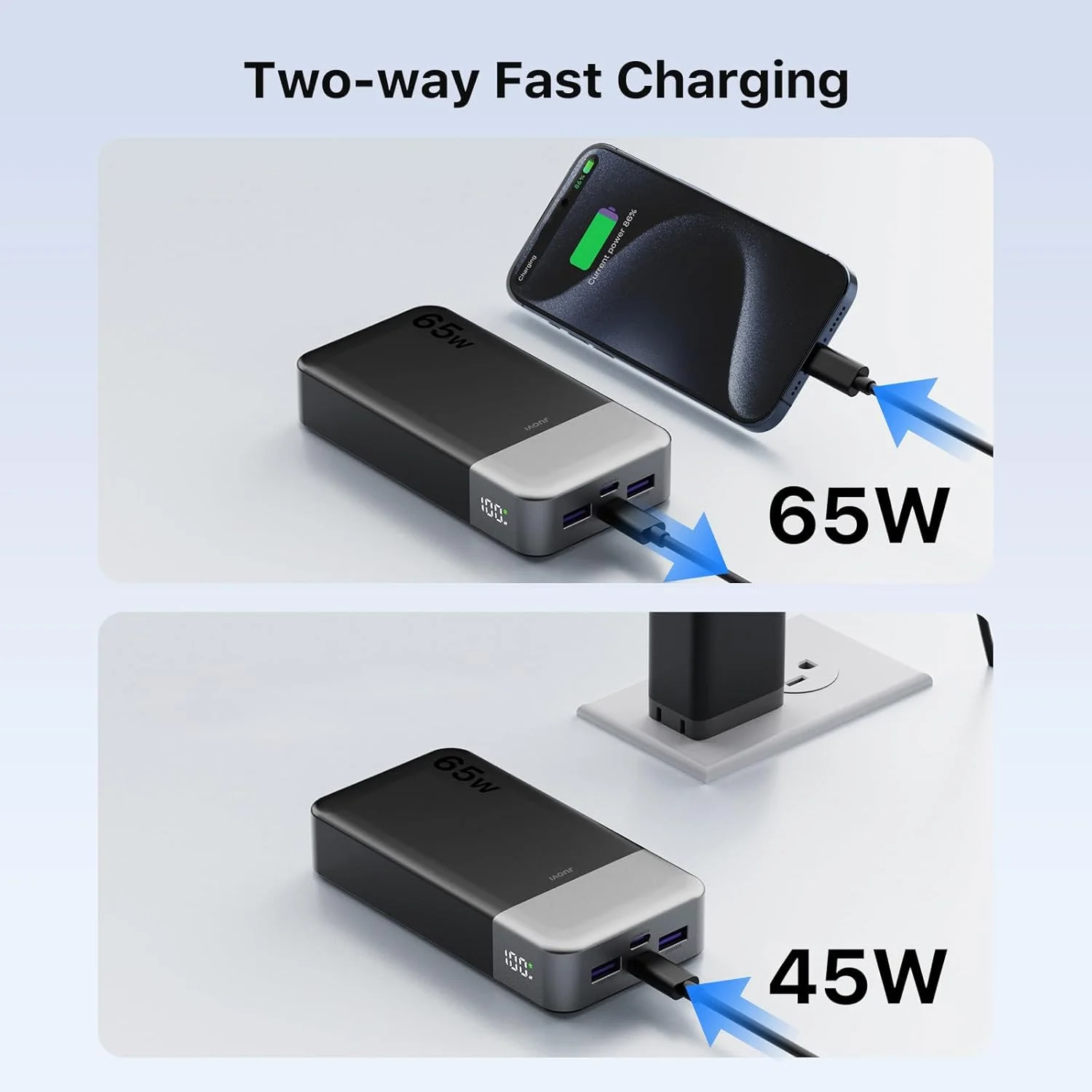 Power Bank 20000mAh 65W Fast Charger - Image 3