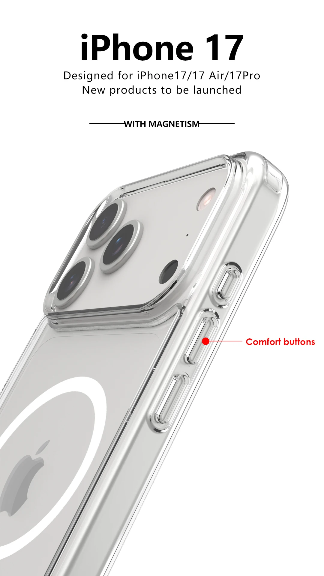 Shockproof Magnetic Wireless iPhone 17 Case - Image 3
