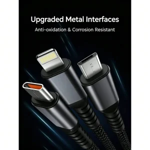 100W 3-in-1 Fast Charging Cable - Thumbnail Image 5