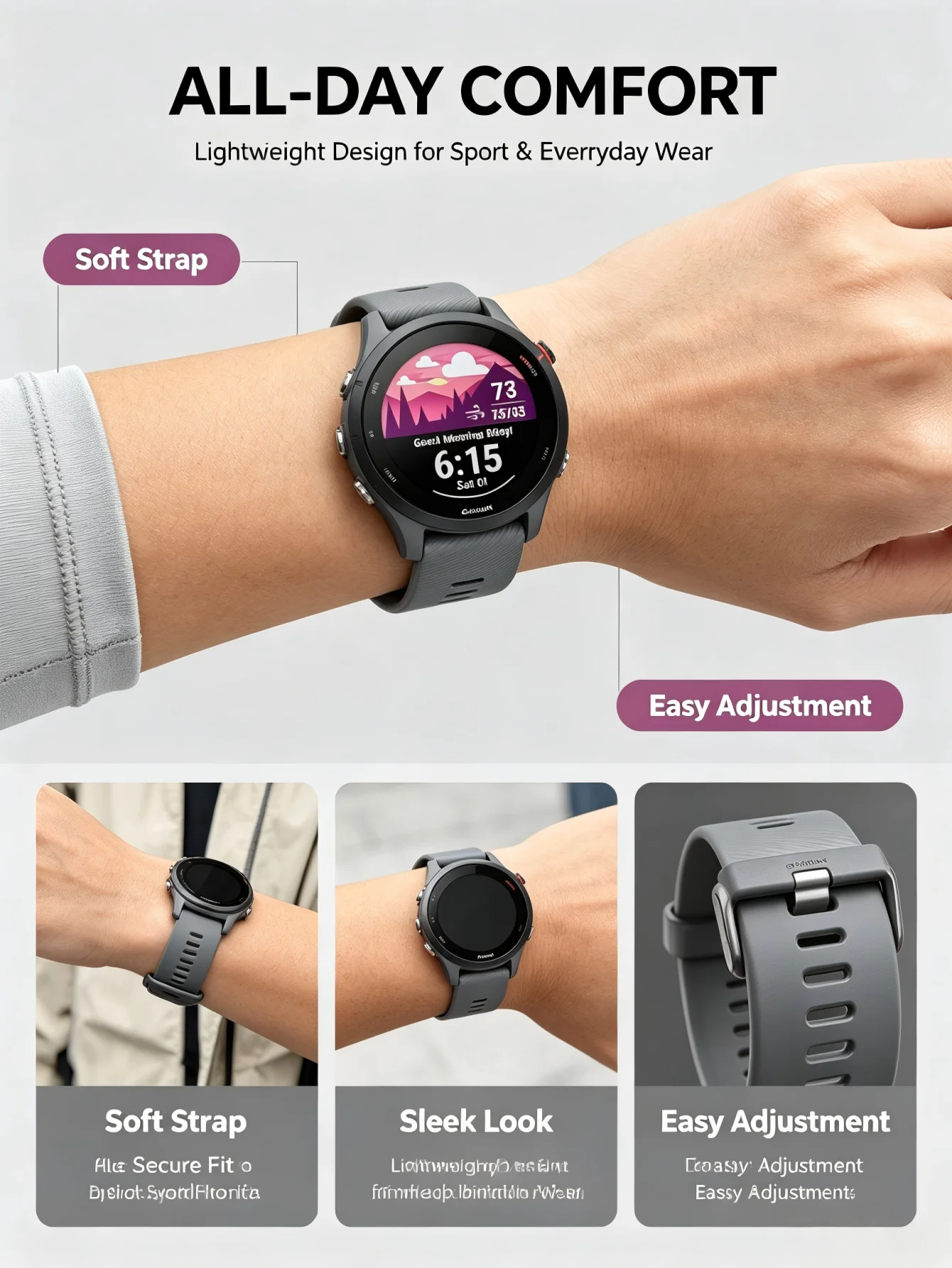46mm Smartwatch Bluetooth Fitness Tracker 5ATM - Image 5
