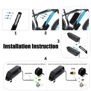 48V 20Ah Lithium Ion E-Bike Battery - Thumbnail Image 3
