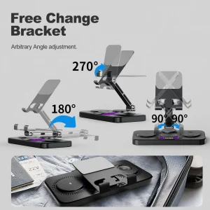 7-in-1 15W Wireless Charging Station - Thumbnail Image 4