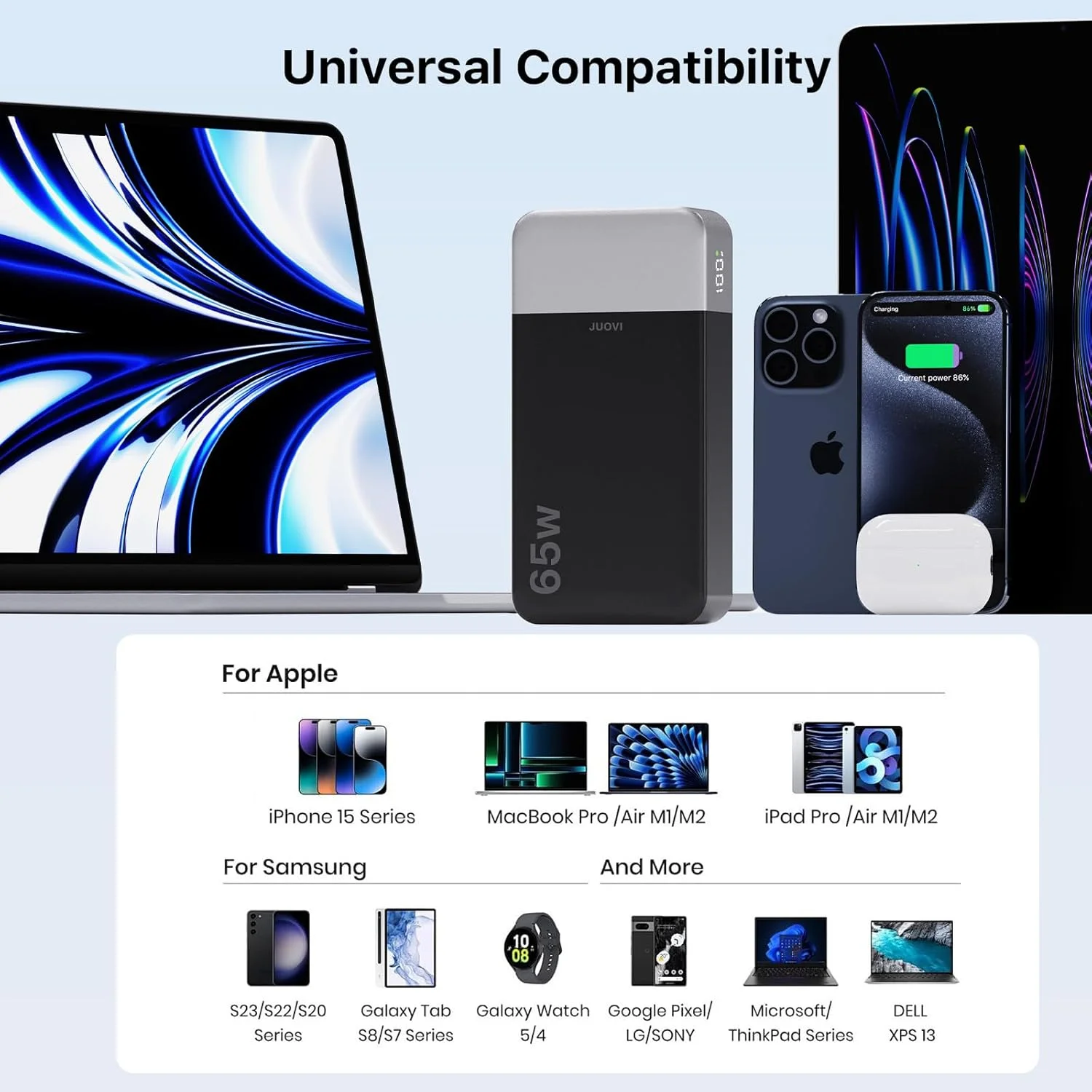 Power Bank 20000mAh 65W Fast Charger - Image 2
