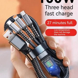 100W 3-in-1 Fast Charging Cable