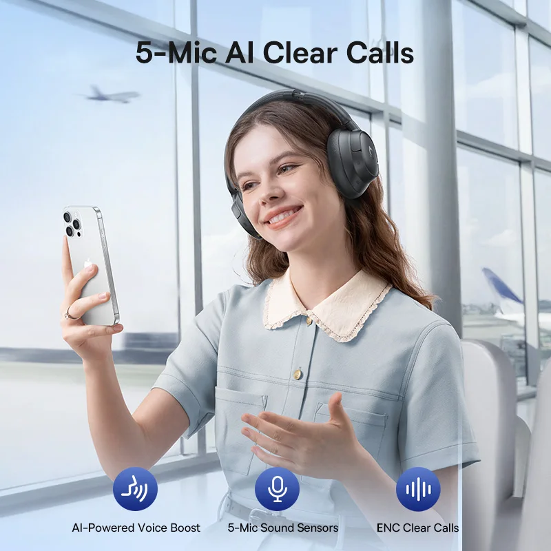 Bluetooth 6.0 Adaptive Hybrid ANC Headphones - Image 3