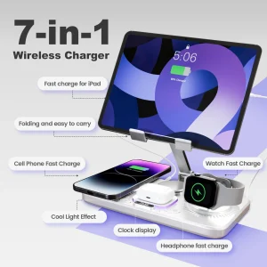 7-in-1 15W Wireless Charging Station - Thumbnail Image 5