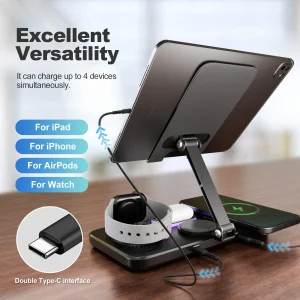 7-in-1 15W Wireless Charging Station - Thumbnail Image 2