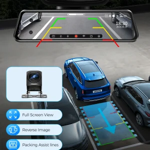 12" 4K WiFi Dual Dash Cam - Thumbnail Image 4