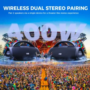200W Bluetooth Waterproof Party Speaker - Thumbnail Image 6