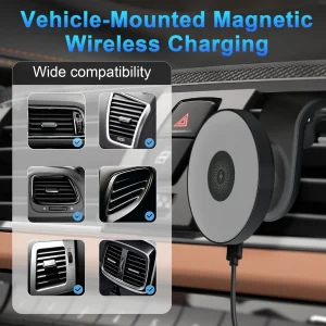15W Magnetic Car Wireless Charger - Thumbnail Image 4