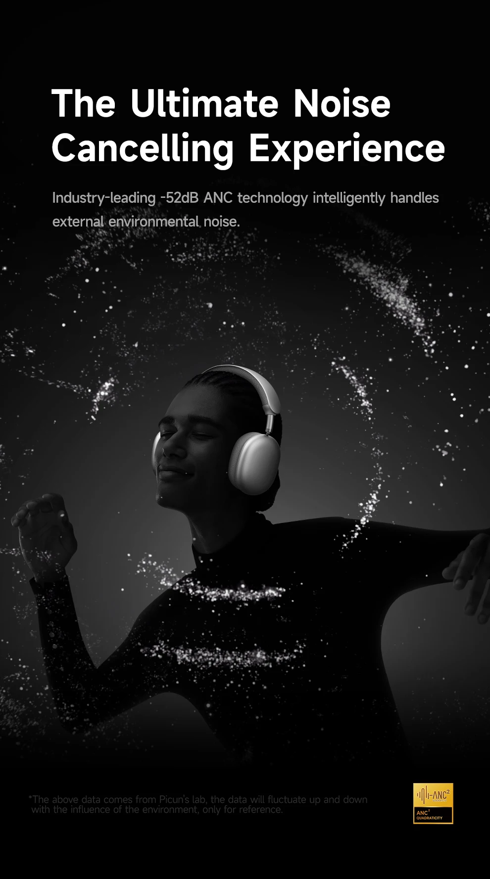 Picun F8 Pro ANC Headphones - Image 5
