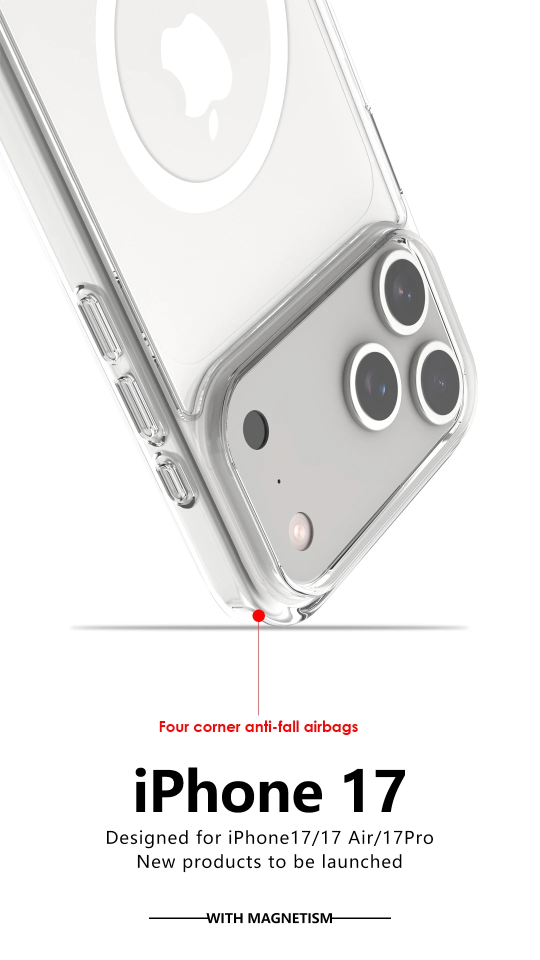 Shockproof Magnetic Wireless iPhone 17 Case - Image 2