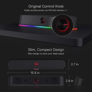 GS560 RGB USB Soundbar Speaker - Thumbnail Image 5