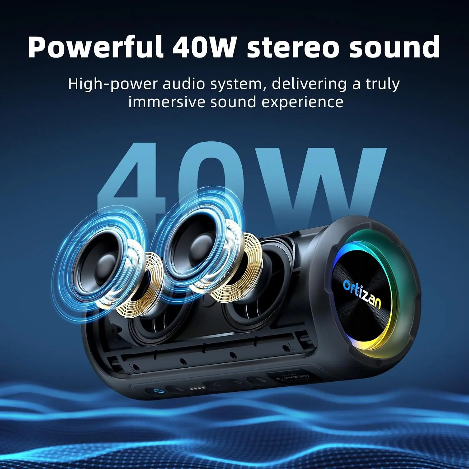 40W Bluetooth 5.3 Portable Speaker - Image 5